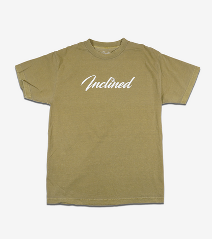 Inclined Apparel Olive Inclined Logo T-Shirt Unisex